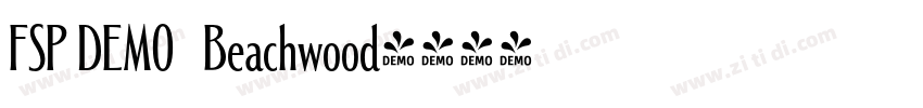 FSP DEMO   Beachwood字体转换